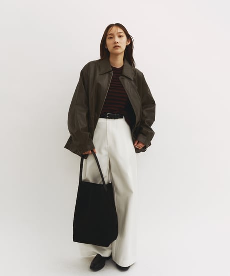 【FINE】synthetic leather jacket/3color ＜送料無料＞
