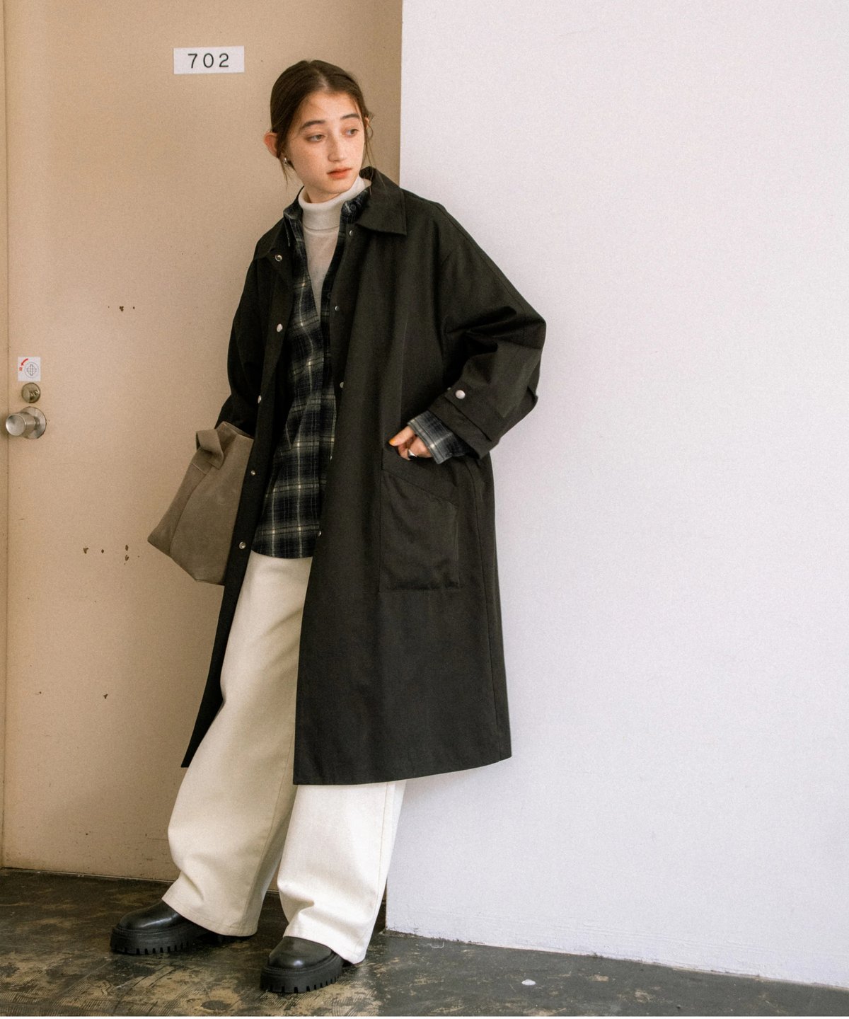 fashiru ステンカラーコート　middle 再入荷調整中］soutien collar coat - middle/3color | F