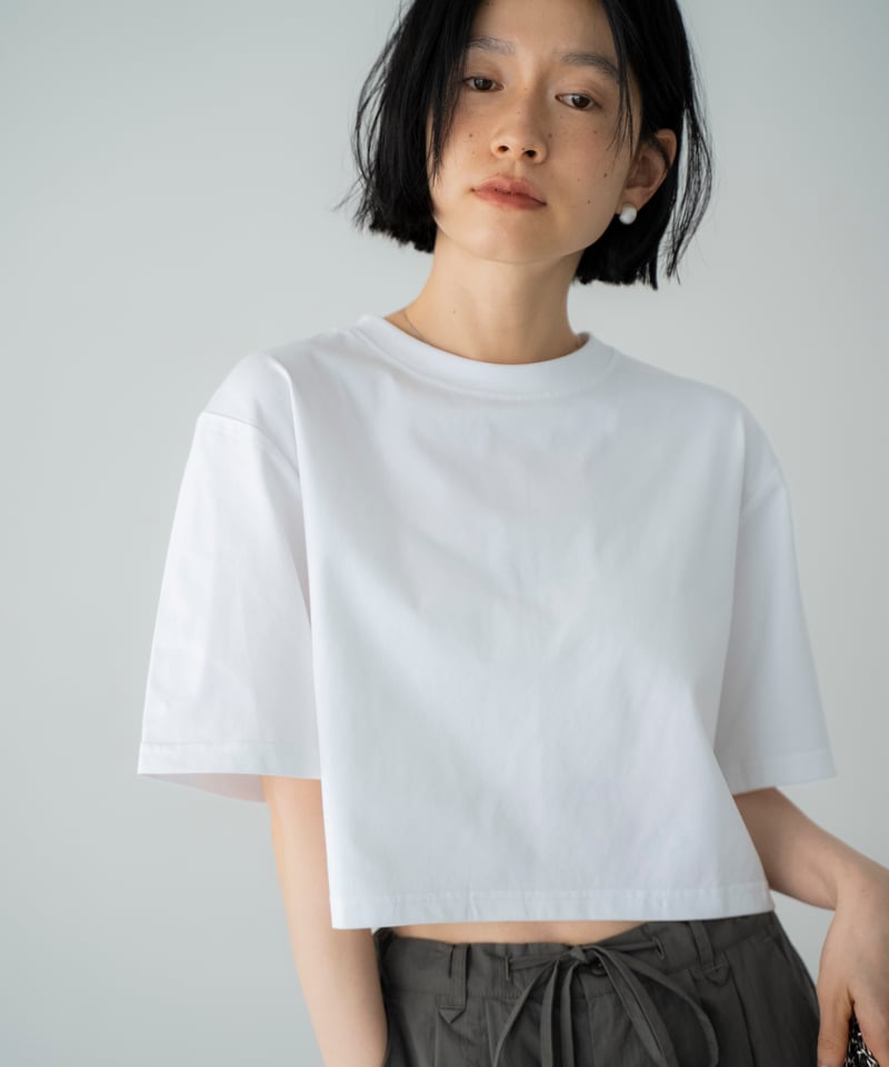 L.G.B. BACK CROSS 半袖 Tシャツ ホワイト サイズ0 back cross open T-shirt | F A S H I R U