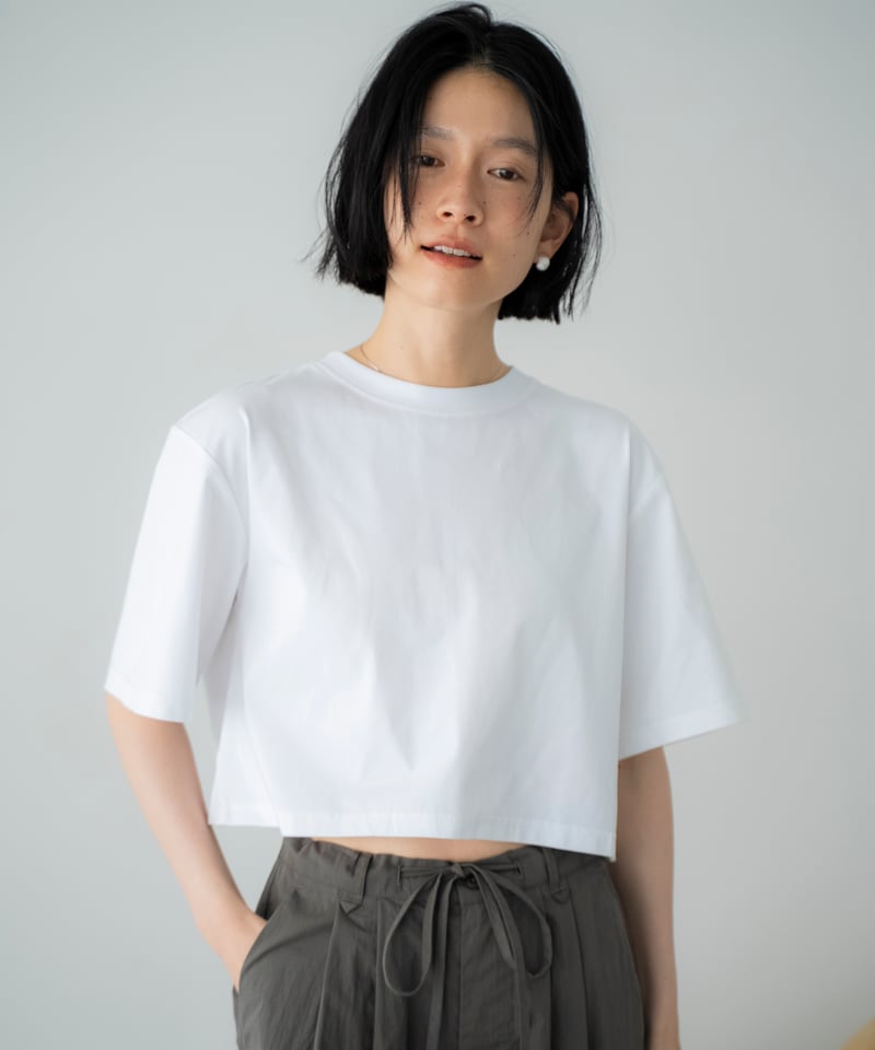 back cross open T-shirt | F A S H I R U
