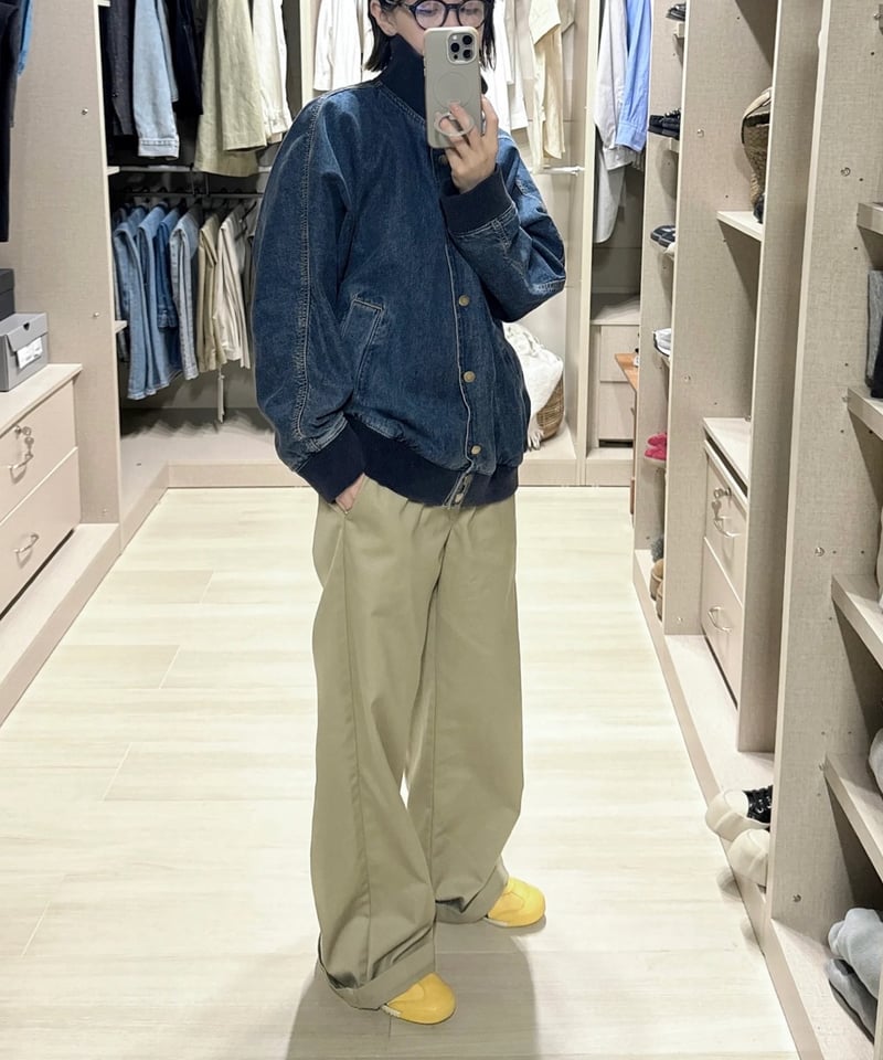stand collar denim blouson | F A S H I R U stand collar denim blouson | F A S H I R U
