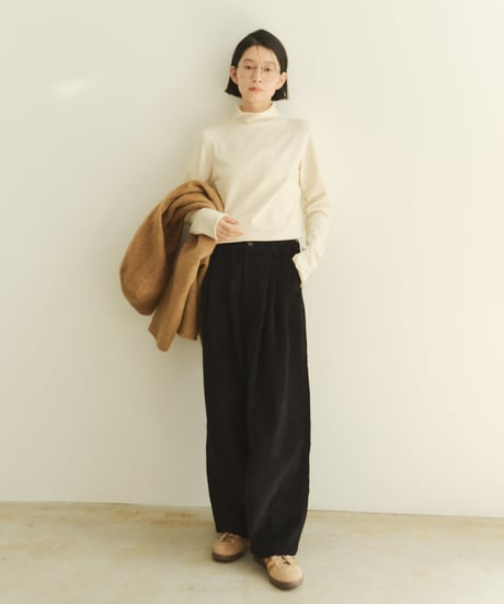 corduroy wide pants/3color