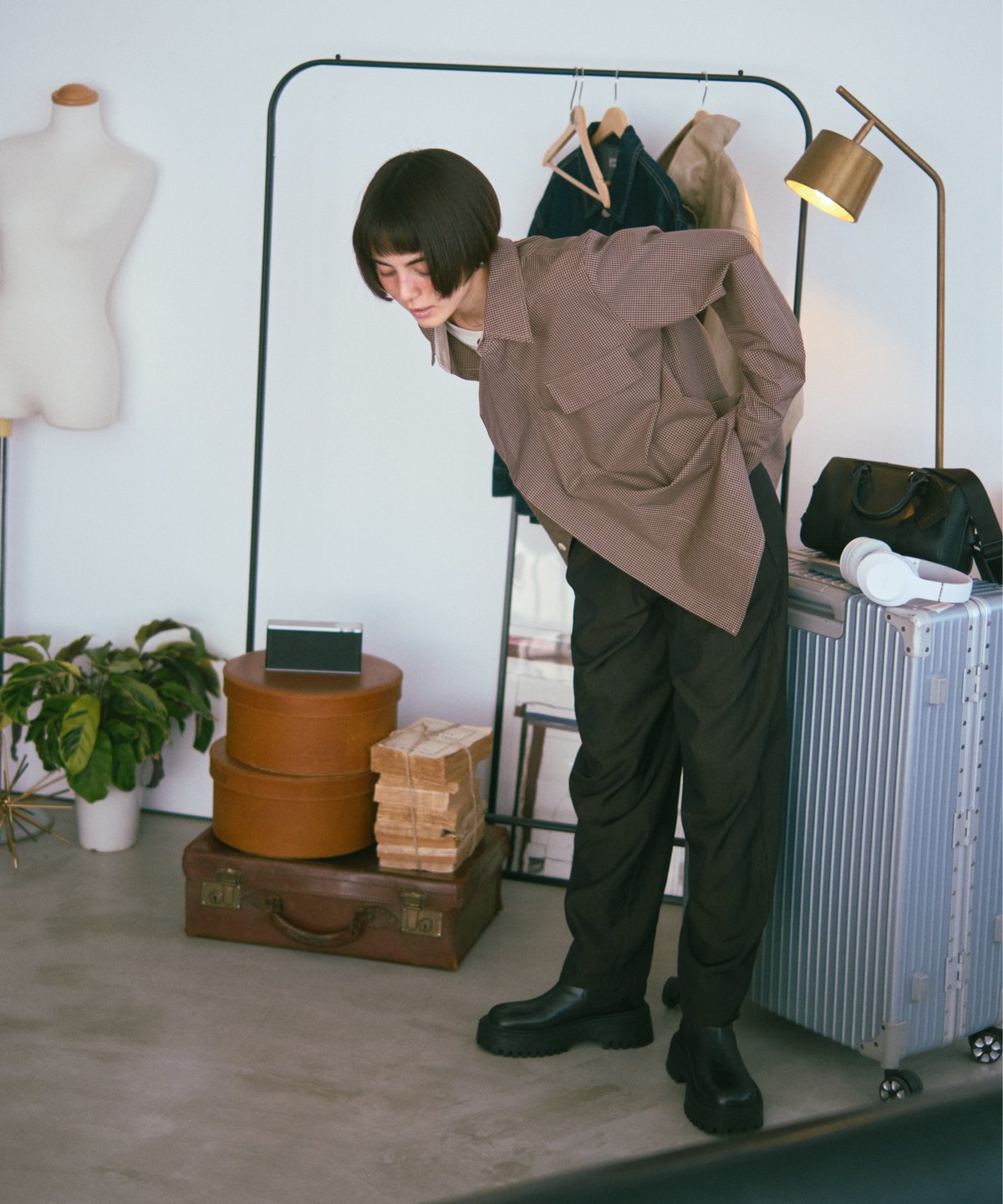 check design shirt jacket / 2color | F A S H I R U