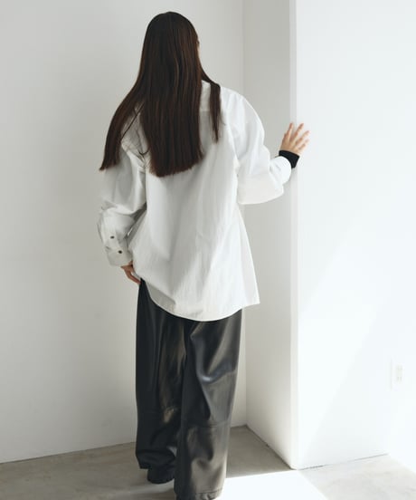 【FINE】typewriter dress over shirts/2color