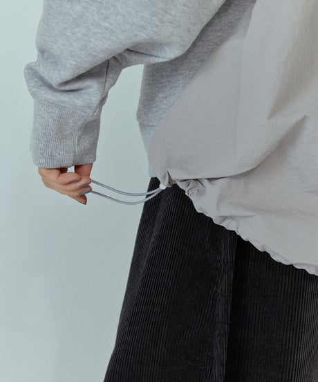 back switching sweat hoodie/2color