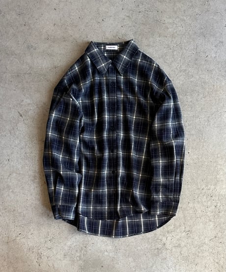 soft tartan check shirt/2color