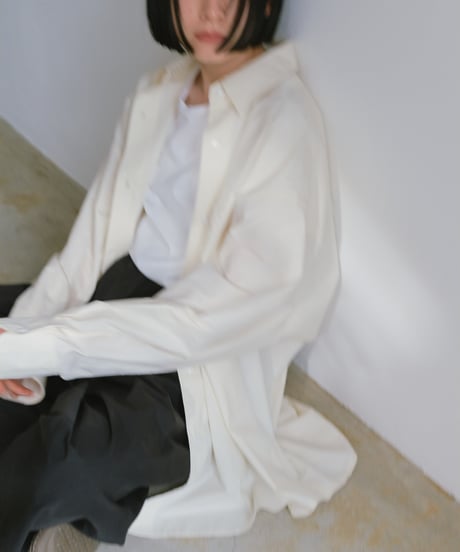 oversize shirt （white/yellow/pink）/3color