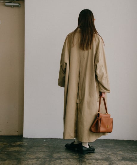 soutien collar coat -long-【綿100%】