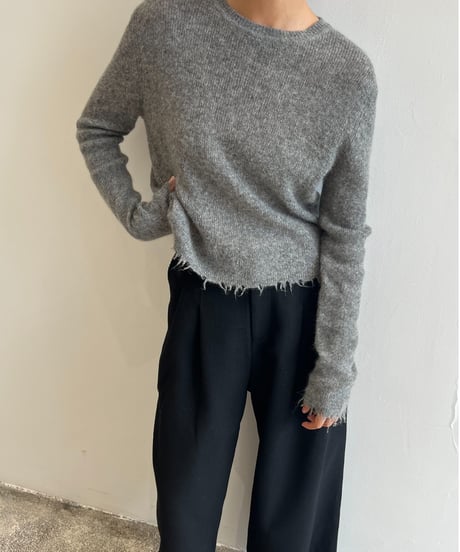 【FINE】edge mohair knit/3color