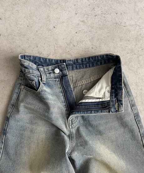 【FINE】wide leg buggy jeans/2color/2size