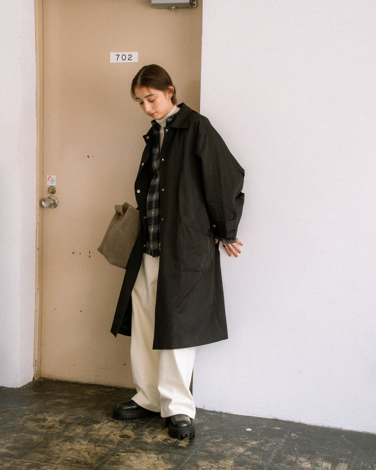soutien collar coat - middle/3color | F A S H I