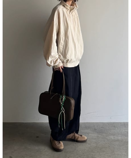 gather stand collar track jacket / 2color
