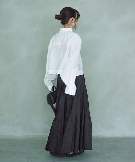 cropped over shirt / 3color
