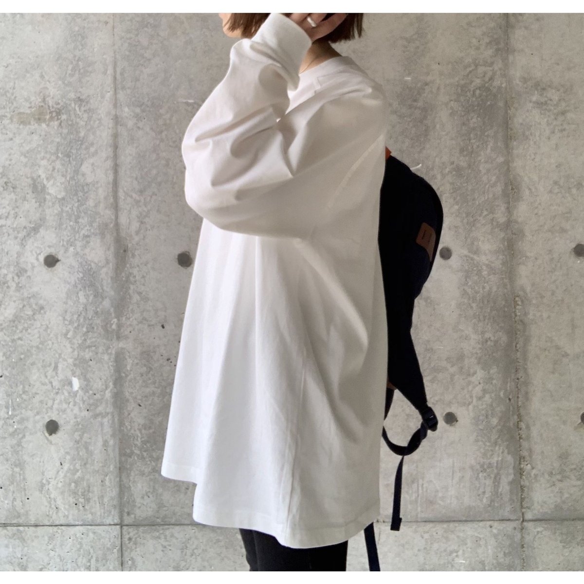 raglan sleeve cotton long cut sew/3colors | F A... ファシルFASHIRUラグランスリーブcottonロング丈カットソーA20316