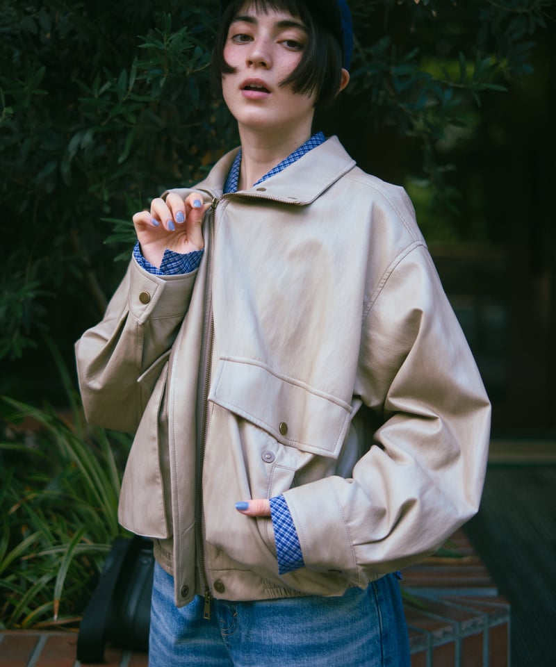 ジャケット・アウター Zutomud Fake Leather Blouson Zutomud Fake Leather Blouson - ZUTOMAYO MART