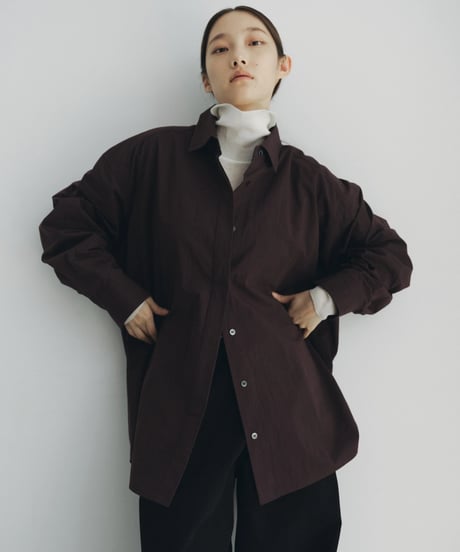 【FINE】typewriter dress over shirts/2color