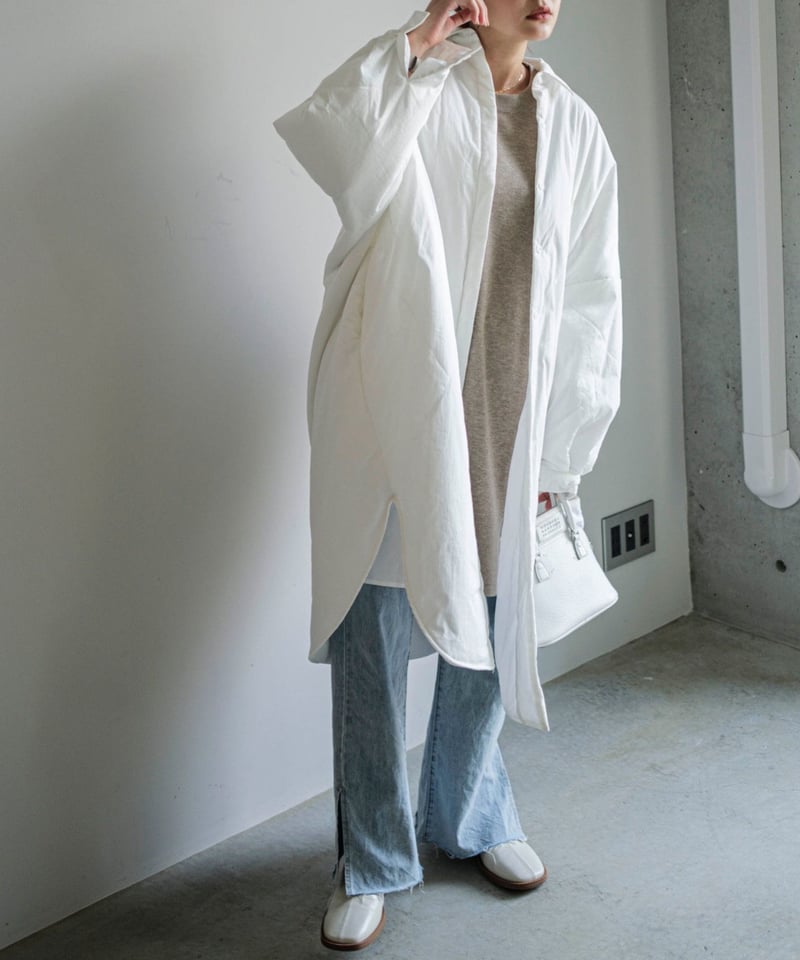 FASHIRU、シャツデザインコート shirts design volume coat/2color | F A S H I R U
