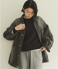 gradation denim jacket/2color