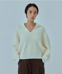 【FINE】skipper wool knit/2color