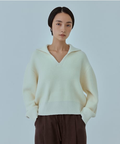 【FINE】skipper wool knit/2color