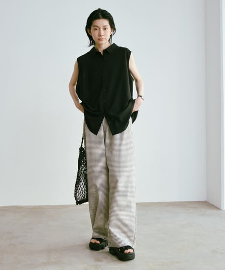 soft sleeveless airy blouse