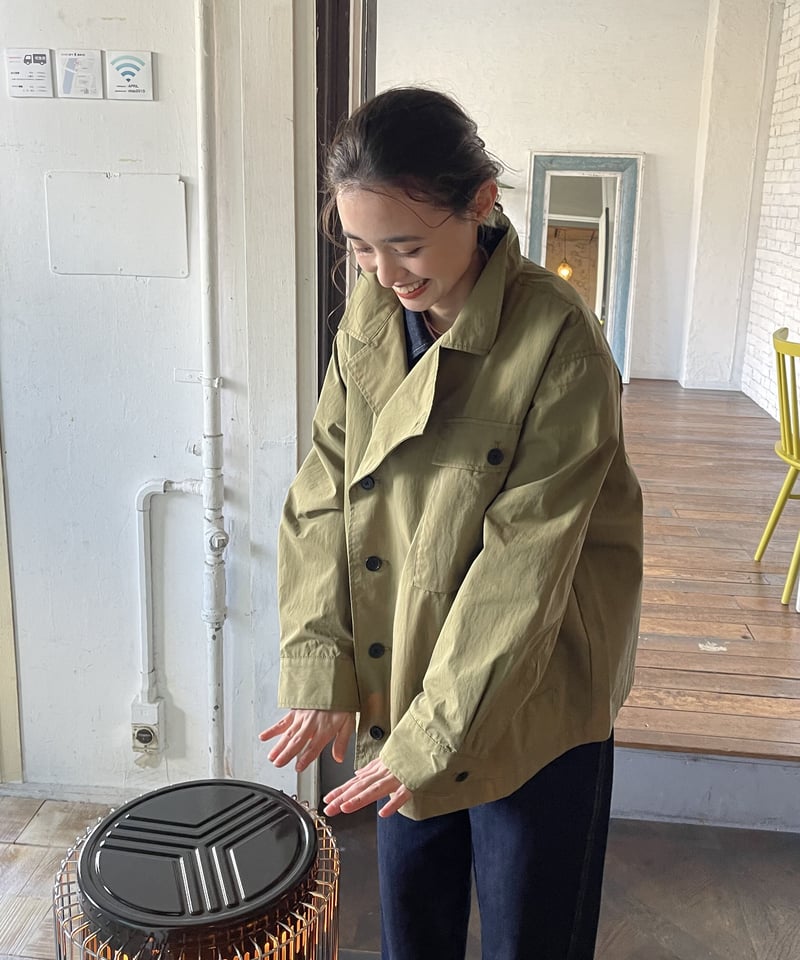 FASHIRU スタンドカラー カバーオール　ジャケット ファシル　ミリタリー FASHIRU スタンドカラー カバーオール ジャケット ファシル