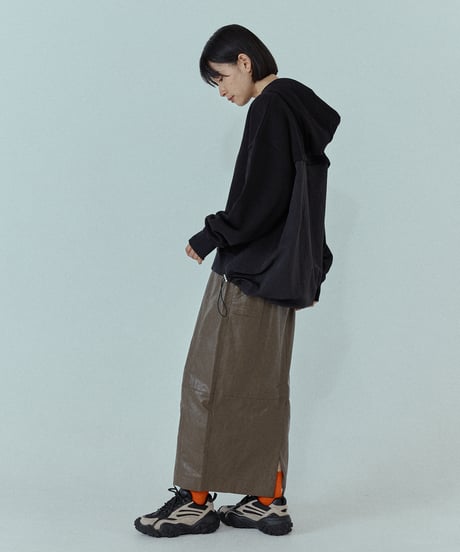 back switching sweat hoodie/2color