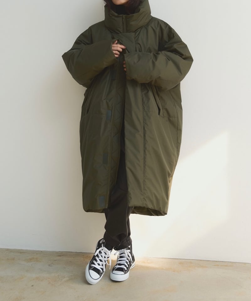 【新品未使用】 FASHIRU ロングパッファーオーバーコート BLACK long puffer overcoat/3color <送料無料> | F A S H I R U