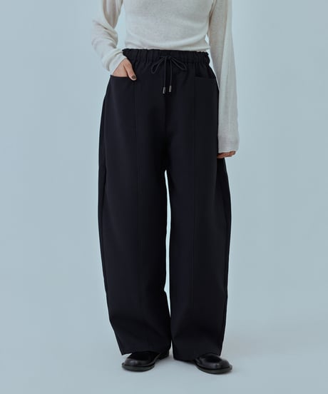 【FINE】dual fabric curve slacks/2size （セットアップ対応）