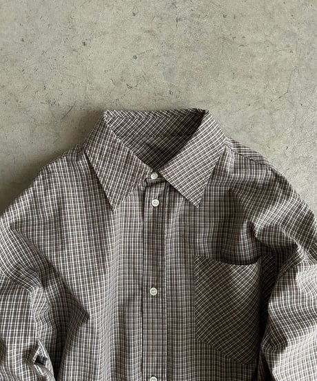 bias pocket check shirts(lightweight)/2color