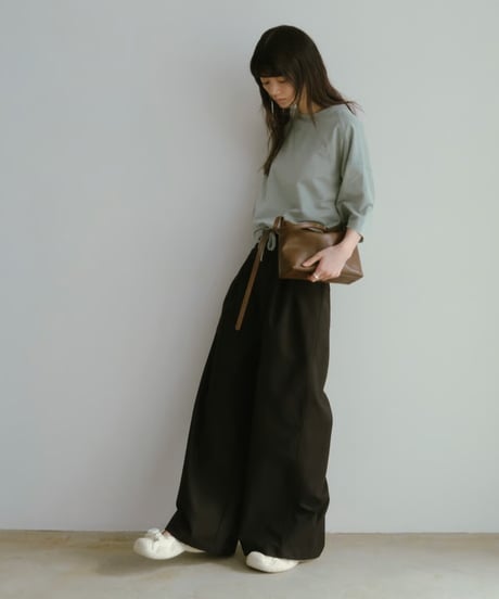 drawstring sweat tee／3color
