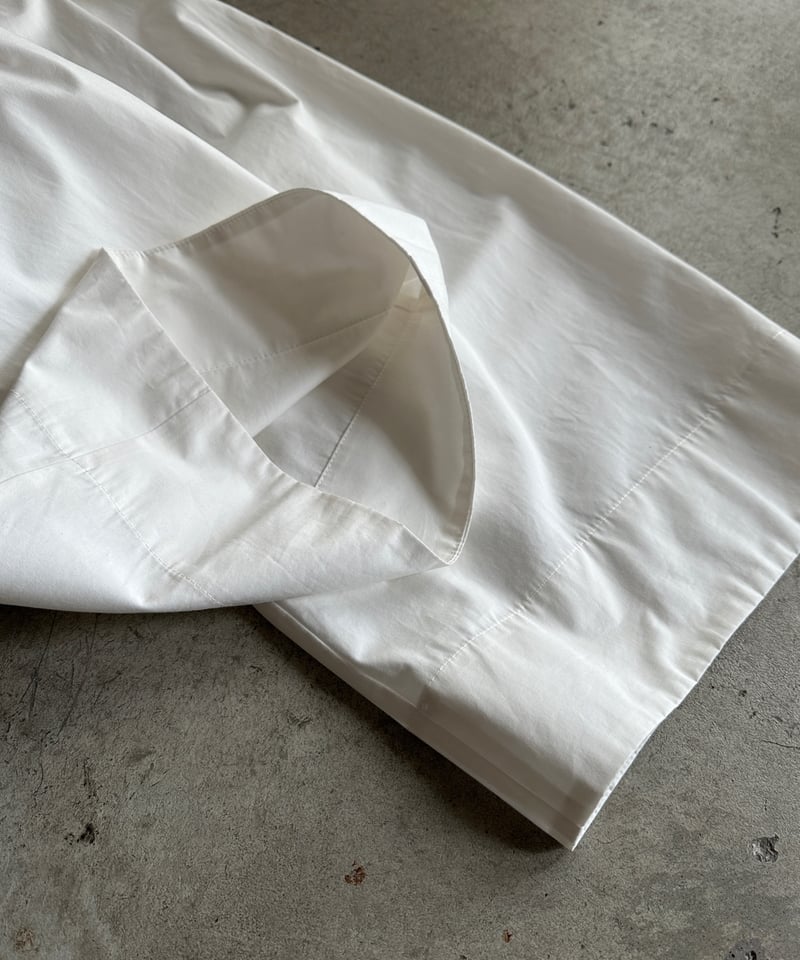 tucked wide cotton pants / 2size / 3color | F A