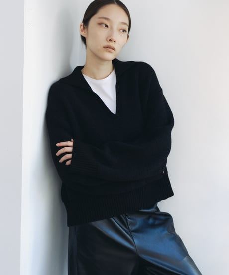 【FINE】skipper wool knit/2color