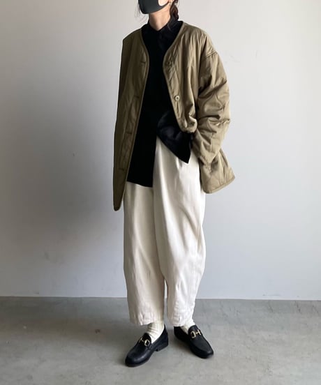 wide tapered pants/3colors