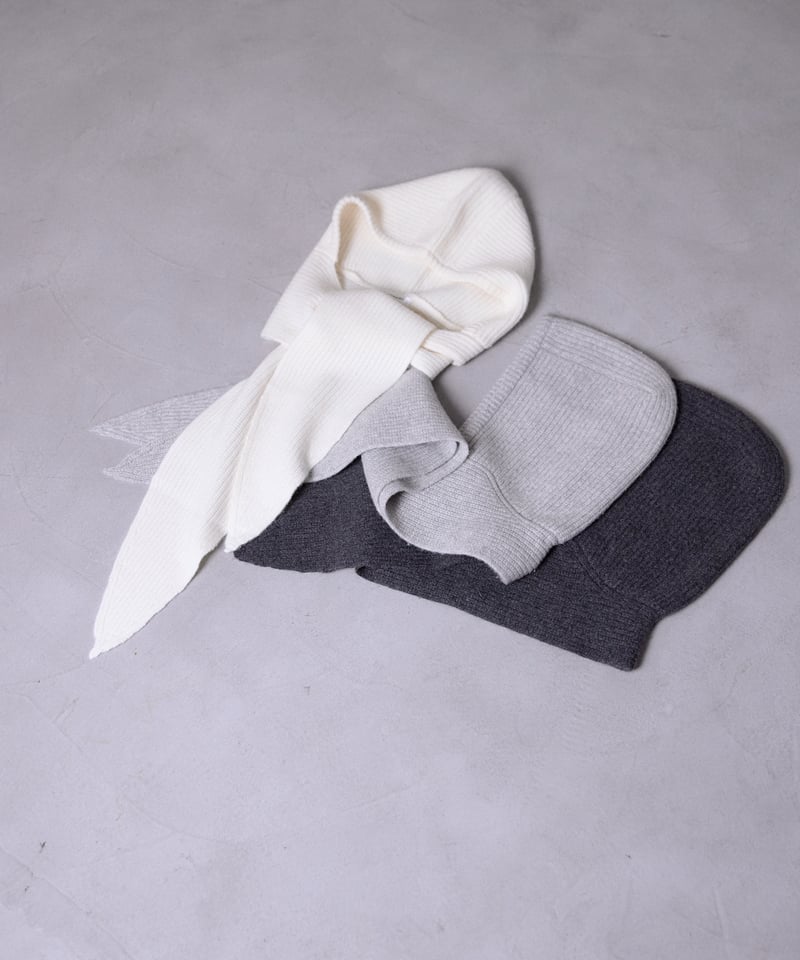 knit hood muffler/3color | F A S H I R U