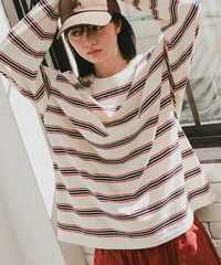random border long T/2color