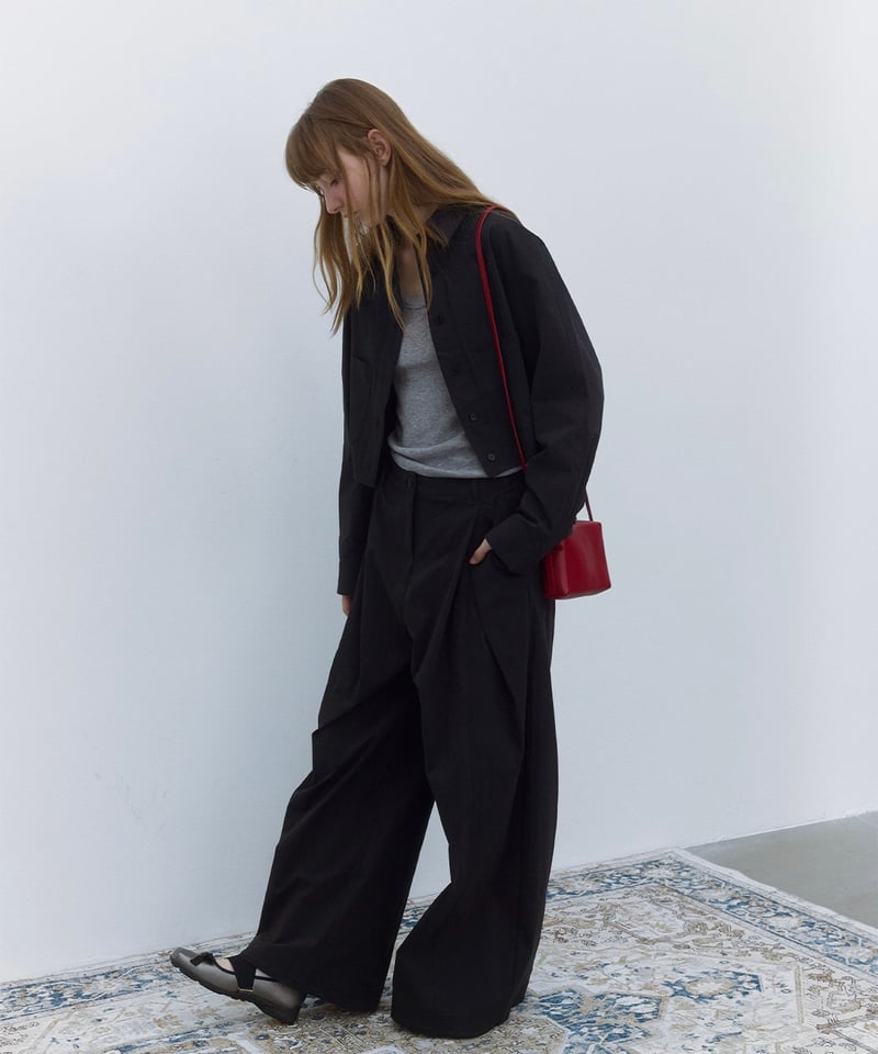 frame cropped shirt/2color（セットアップ対応） | F A S H