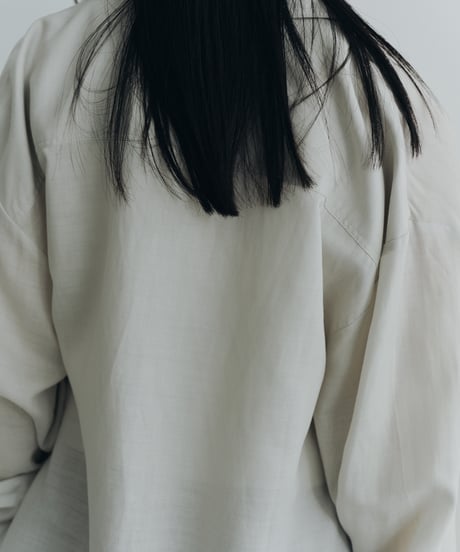 【FINE】wrap side soft linen shirt/2color