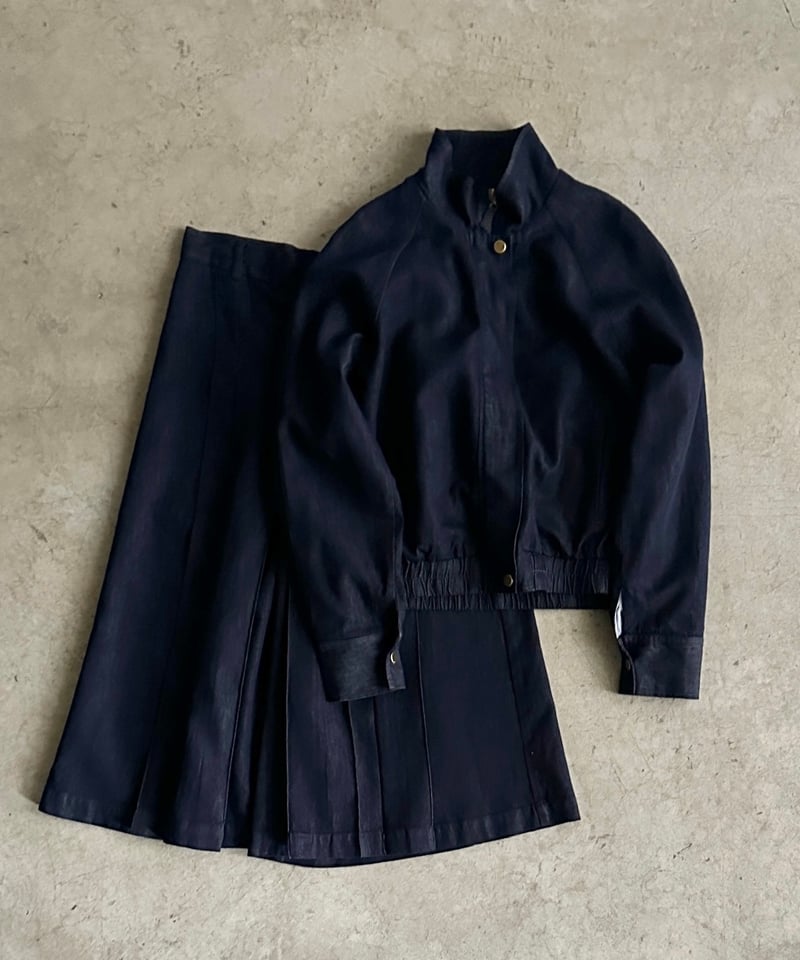 ファシルpleated denim fpants setup 対応フレアパンツ ファシルpleated denim fpants setup 対応フレアパンツ