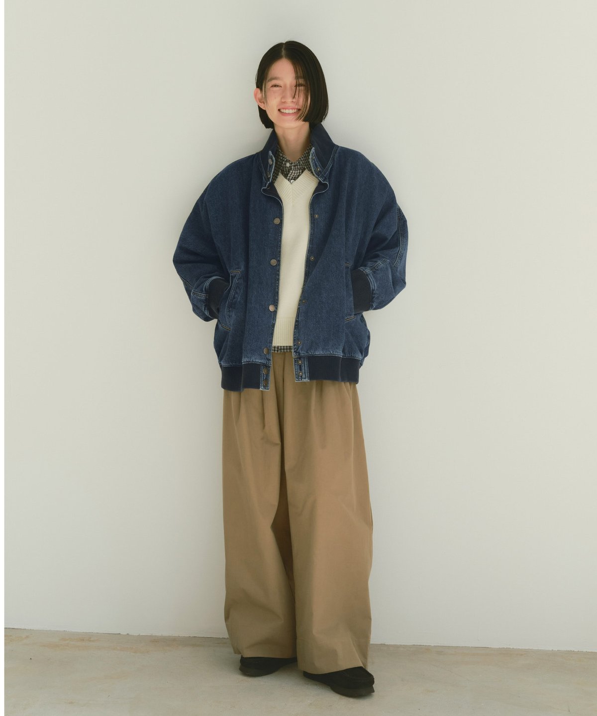 ジャケット・アウター Fashiru stand collar spring coat Fashiru stand collar spring coat