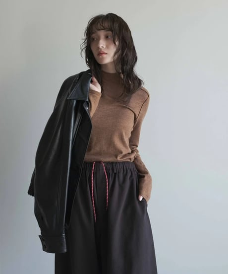 【FINE】high neck knit sweater/6color