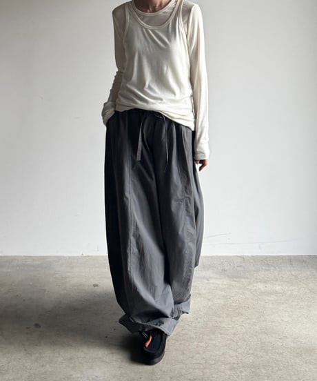 volume balloon pants/2color
