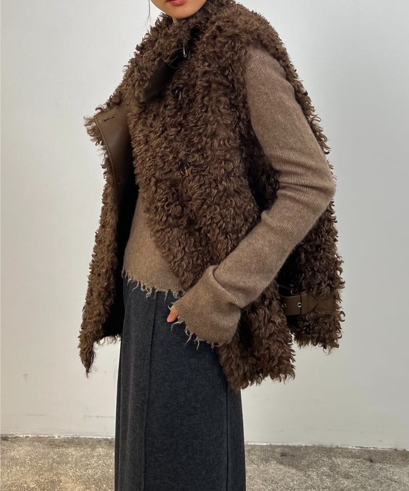 FINE】faux fur vest/2color | F A S H I R U