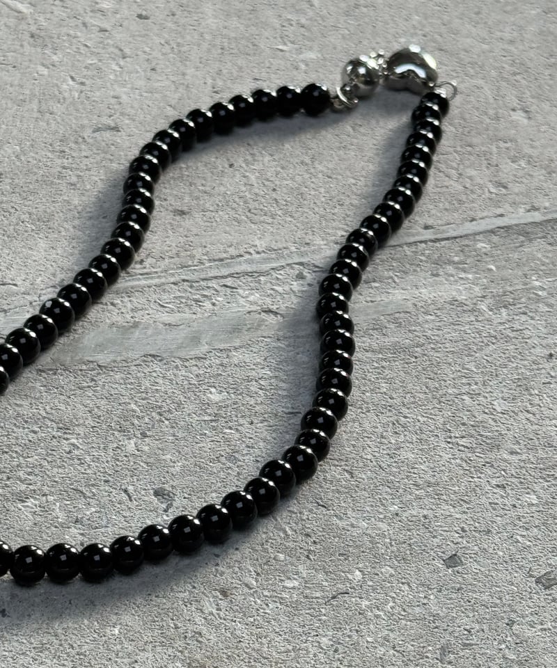 black pearl beads necklace | F A S H I R U