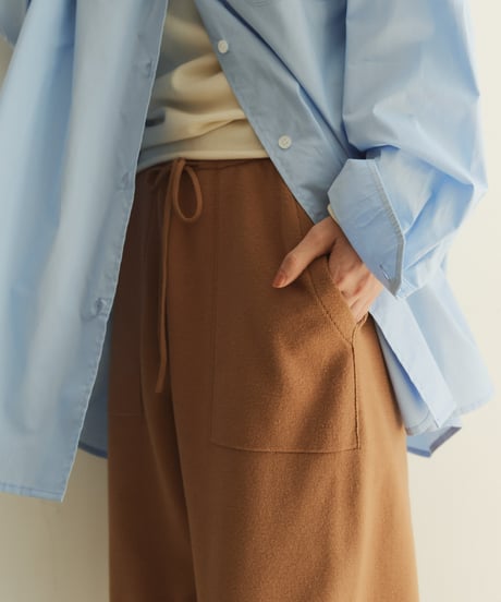 knit track pants　4color/2size