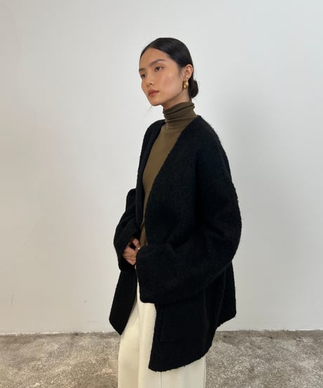 【FINE】soft cocoon knit outer