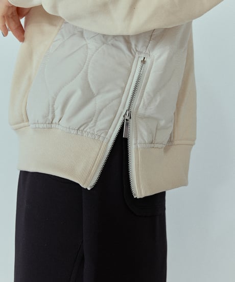 quilted docking pullover/2color
