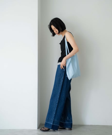 damaged loose straight denim