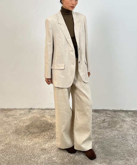 【FINE】linen tailored jacket / 2color