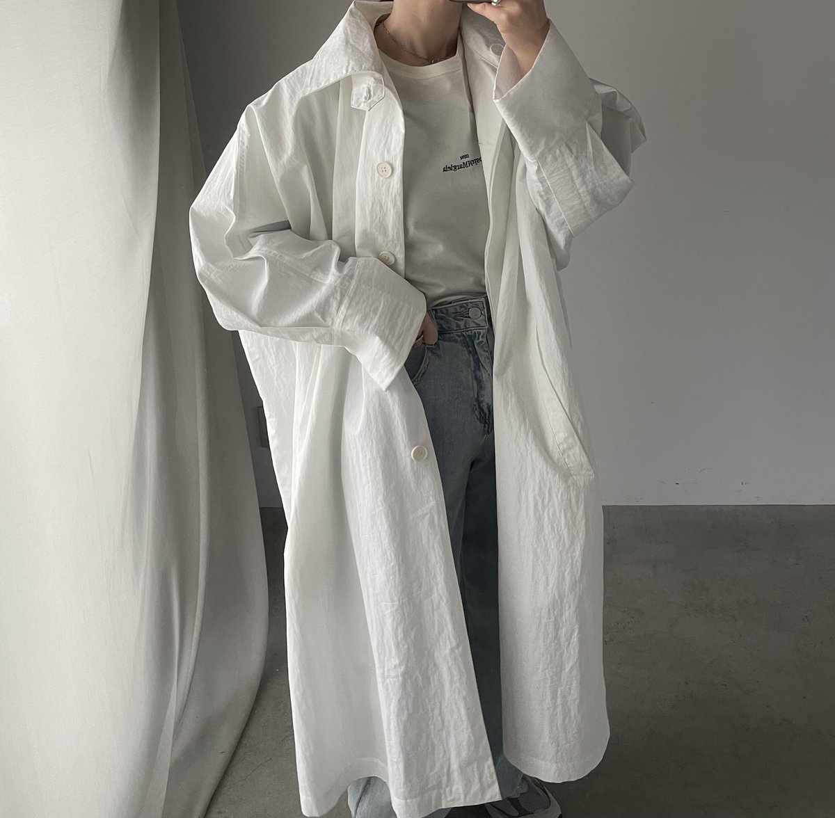 ふはる　FASHIRU stand collar trench coat stand collar spring coat | F A S H I R U